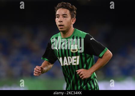 Maxime Lopez von US Sassuolo während der Serie Ein Spiel zwischen SSC Napoli und US Sassuolo im Stadio San Paolo Neapel Italien am 1. November 2020. (Foto von Franco Romano/NurPhoto) Stockfoto