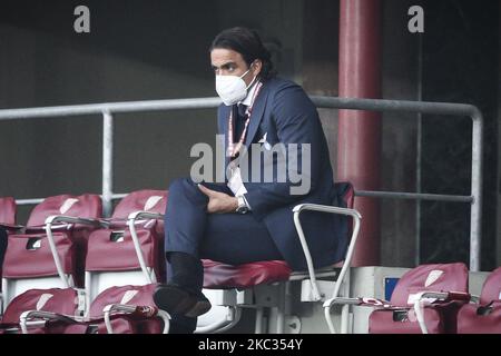 Latium-Manager Alessandro Matri während der Serie A Fußballspiel n.6 TURIN - LATIUM am 01. November 2020 im Stadio Olimpico Grande Torino in Turin, Piemont, Italien. (Foto von Matteo Bottanelli/NurPhoto) Stockfoto