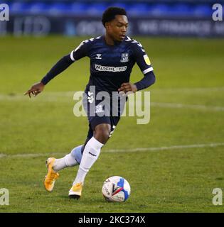 Ashley Nathaniel-George von Southend Vereinigte sich während der Liga zwei zwischen Southend United und Port Vale im Roots Hall Stadium, Southend, Großbritannien am 31.. Oktober 2020 (Foto by Action Foto Sport/NurPhoto) Stockfoto