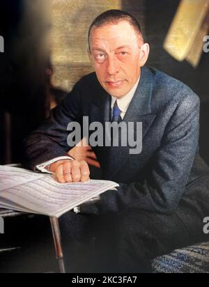 SERGEI RACHMANINOFF (1873-1943), russischer Komponist und pianist Stockfoto