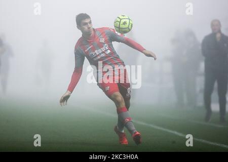 Zan Celar beim Spiel der Serie BKT zwischen Cremonese und Vicenza im Stadio Giovanni Zini am 7. November 2020 in Cremona, Italien. (Foto von Emmanuele Ciancaglini/NurPhoto) Stockfoto