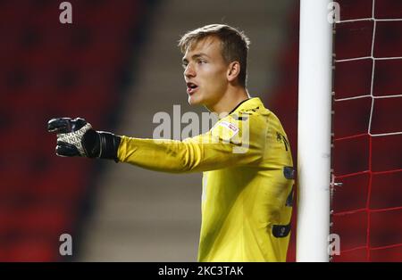 Charlton Athletic's Ashley Maynard-Brewer während der Papa John's Trophy - Southern Group G zwischen Charlton Athletic und Leyton Orient am 10.. November 2020 im Valley, Woolwich (Foto by Action Foto Sport/NurPhoto) Stockfoto