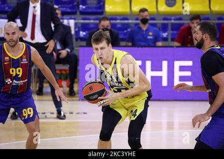 Jan Vesely während des Spiels zwischen dem FC Barcelona und Fenerbahce Basketball, das der Woche 8 der Euroleague entspricht, spielte am 12.. November 2020 im Palau Blaugrana in Barcelona, Spanien. Foto: Joan Valls/Urbanandsport/NurPhoto Stockfoto