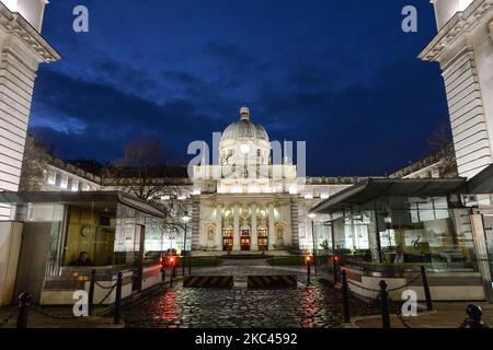 Eine allgemeine Ansicht der Regierungsgebäude und des Taoiseach-Departements im Stadtzentrum von Dublin. Am Montag, den 16. November 2020, in Dublin, Irland. (Foto von Artur Widak/NurPhoto) Stockfoto