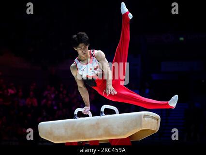 Der japanische Daiki Hashimoto tritt am siebten Tag der FIG Artistic
