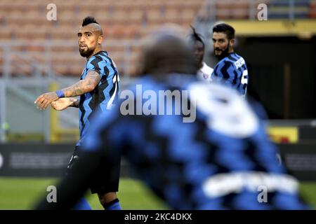 Arturo Vidal vom FC Internazionale während der Serie Ein Spiel zwischen dem FC Internazionale und dem FC Turin im Stadio Giuseppe Meazza am 22. November 2020 in Mailand, Italien. (Foto von Giuseppe Cottini/NurPhoto) Stockfoto