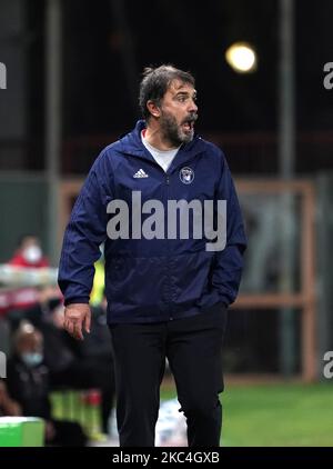 Luca D'Angelo Cheftrainer des AC Pisa während des Spiels der Serie B zwischen Reggina 1914 und AC Pisa am 22. November 2020 Stadion 'Oreste Granillo' in Reggio Calabria, Italien (Foto von Gabriele Maricchiolo/NurPhoto) Stockfoto