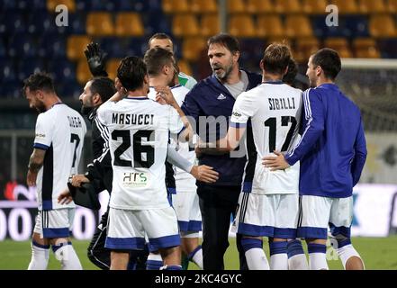 Luca D'Angelo Cheftrainer des AC Pisa während des Spiels der Serie B zwischen Reggina 1914 und AC Pisa am 22. November 2020 Stadion 'Oreste Granillo' in Reggio Calabria, Italien (Foto von Gabriele Maricchiolo/NurPhoto) Stockfoto