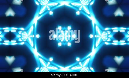 Kaleida Neon. Computer erzeugt 3D Rendering Stockfoto