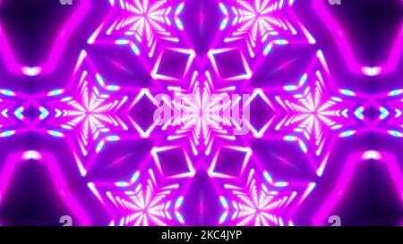 Kaleida Neon. Computer erzeugt 3D Rendering Stockfoto