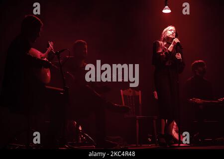 Der portugiesische Künstler Carminho in einem Konzert am 28. November 2020, Porto, Portugal. (Foto von Rita Franca/NurPhoto) Stockfoto