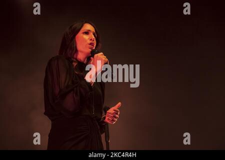 Der portugiesische Künstler Carminho in einem Konzert am 28. November 2020, Porto, Portugal. (Foto von Rita Franca/NurPhoto) Stockfoto