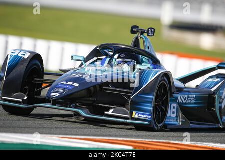 88 BLOMQVIST Tom (GBR), Nio 333 FE Team, Nio 333 FE 001, Aktion während des offiziellen Vorsaison-Tests der ABB Formel-E-Meisterschaft auf dem Circuit Ricardo Tormo in Valencia am 28. November 29 und 1. Dezember in Spanien. (Foto von Xavier Bonilla/NurPhoto) Stockfoto