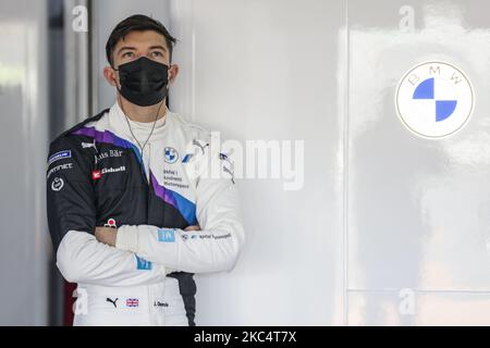 DENNIS Jake (GBR), BMW i Andretti Motorsport, BMW iFE.21, Portrait während des offiziellen Vorsaison-Tests der ABB Formel-E-Meisterschaft auf dem Circuit Ricardo Tormo in Valencia am 28. November 29 und 1. Dezember in Spanien. (Foto von Xavier Bonilla/NurPhoto) Stockfoto