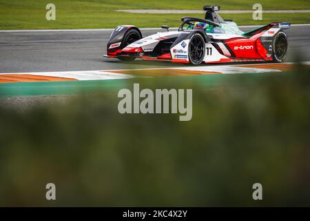 11 DI GRASSI Lucas (BRA), Audi Sport ABT Schaeffler, Audi e-Ton FE07, Aktion während des offiziellen Vorsaison-Tests der ABB Formel-E-Meisterschaft auf dem Circuit Ricardo Tormo in Valencia am 28. November 29 und 1. Dezember in Spanien. (Foto von Xavier Bonilla/NurPhoto) Stockfoto