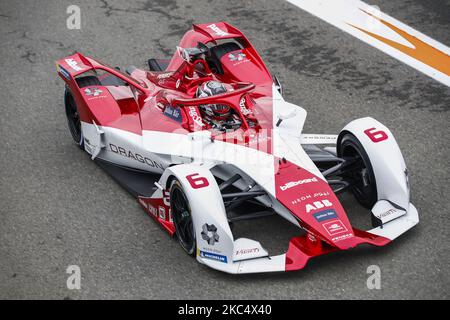 06 MULLER Nico (GER), Dragon / Penske Autosport, Penske EV-5, Aktion während des offiziellen Vorsaison-Tests der ABB Formel-E-Meisterschaft auf dem Circuit Ricardo Tormo in Valencia am 28. November 29 und 1. Dezember in Spanien. (Foto von Xavier Bonilla/NurPhoto) Stockfoto