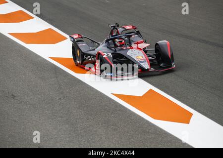 23 BUEMI Sebastien (SWI), Nissan e.Dams, Nissan IM02, Aktion während des offiziellen Vorsaison-Tests der ABB Formel-E-Meisterschaft auf dem Circuit Ricardo Tormo in Valencia am 28. November 29 und 1. Dezember in Spanien. (Foto von Xavier Bonilla/NurPhoto) Stockfoto