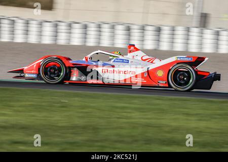 29 SIMS Alexander (GBR), Mahindra Racing, Mahinda M7Electro, Aktion während des offiziellen Vorsaison-Tests der ABB Formel-E-Meisterschaft auf dem Circuit Ricardo Tormo in Valencia am 28. November 29 und 1. Dezember in Spanien. (Foto von Xavier Bonilla/NurPhoto) Stockfoto