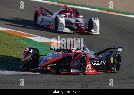 23 BUEMI Sebastien (SWI), Nissan e.Dams, Nissan IM02, Aktion während des offiziellen Vorsaison-Tests der ABB Formel-E-Meisterschaft auf dem Circuit Ricardo Tormo in Valencia am 28. November 29 und 1. Dezember in Spanien. (Foto von Xavier Bonilla/NurPhoto) Stockfoto