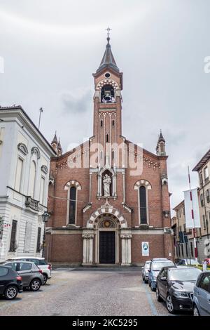 Schönes Heiligtum in Asti im Piemont Stockfoto