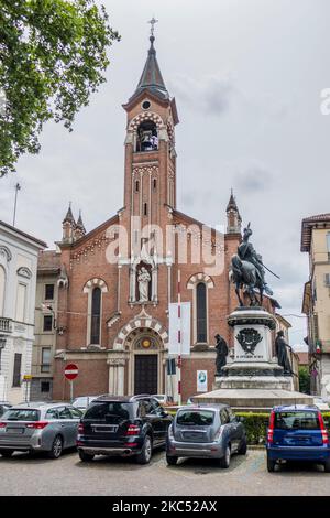 Schönes Heiligtum in Asti im Piemont Stockfoto