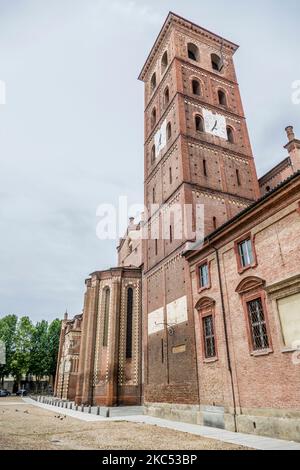 Die wunderschöne Kathedrale von Asti im Piemont Stockfoto