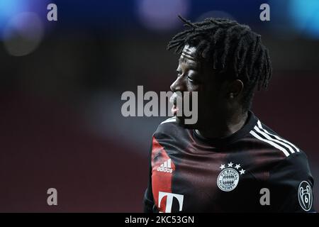 Arrey-MBI von Bayern während der UEFA Champions League Group Ein Bühnenspiel zwischen Atletico Madrid und FC Bayern München im Estadio Wanda Metropolitano am 1. Dezember 2020 in Madrid, Spanien. (Foto von Jose Breton/Pics Action/NurPhoto) Stockfoto