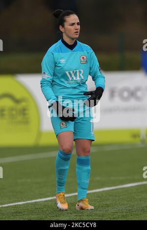 Alexandra Brooks von Blackburn Rovers während des FA Women's Championship Matches zwischen dem Durham Women FC und Blackburn Rovers am Sonntag, dem 6.. Dezember 2020, im Maiden Castle, Durham City. (Foto von Mark Fletcher/MI News/NurPhoto) Stockfoto