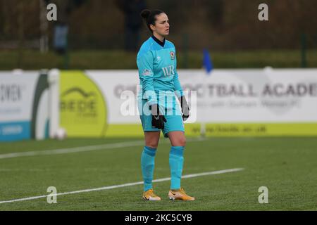 Alexandra Brooks von Blackburn Rovers während des FA Women's Championship Matches zwischen dem Durham Women FC und Blackburn Rovers am Sonntag, dem 6.. Dezember 2020, im Maiden Castle, Durham City. (Foto von Mark Fletcher/MI News/NurPhoto) Stockfoto