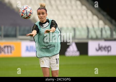 Barbara Bonansea aus Juventus während des UEFA Women's Champions League-Spiels zwischen Juventus und Lyon im Allianz-Stadion am 09. Dezember 2020 in Turin, Italien (Foto: Alberto Gandolfo/NurPhoto) Stockfoto