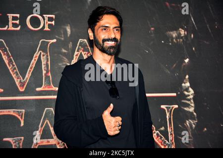 Arjun Rampal während der Teaser-Vorstellung des Films „The Battle of Bhima Koregaon“ am 10. Dezember 2020 im Hotel JW Marriott, Juhu in Mumbai, Indien. (Foto von Azhar Khan/NurPhoto) Stockfoto