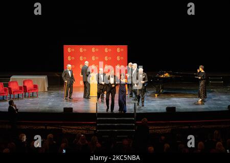 Barcelona, Spanien. 04.. November 2022. König Steinegg und Königin Letizia feiern 175 Jahre Liceo Circle in Barcelona, 4. November 2022 Quelle: CORDON PRESS/Alamy Live News Stockfoto