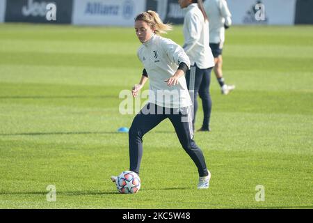 Martina Rosuci von Juventus von Juventus während der Trainingseinheit am Vorabend des UEFA Womens Champions League-Spiels Olympique Lyonnais gegen Juventus Women am 14 2020. Dezember im Juventus Training Center in Turin (Foto von Alberto Gandolfo/NurPhoto) Stockfoto
