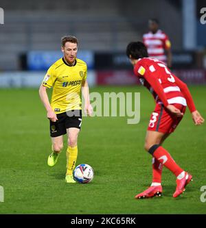 Stephen Quinn von Burton Albion in Aktion während des Sky Bet League 1-Spiels zwischen Burton Albion und Doncaster Rovers am Samstag, den 19.. Dezember 2020, im Pirelli Stadium, Burton Upon Trent. (Foto von Jon Hobley/MI News/NurPhoto) Stockfoto