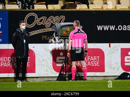 Jakob kehlet beim Superliga-Spiel zwischen AC Horsens und Brøndby in der CASA Arena, Horsens, Dänemark, am 20. Dezember 2020. (Foto von Ulrik Pedersen/NurPhoto) Stockfoto