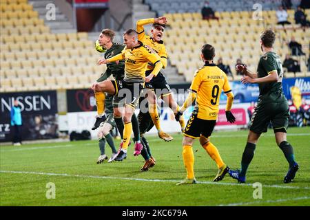 Jakob kehlet beim Superliga-Spiel zwischen AC Horsens und Brøndby in der CASA Arena, Horsens, Dänemark, am 20. Dezember 2020. (Foto von Ulrik Pedersen/NurPhoto) Stockfoto