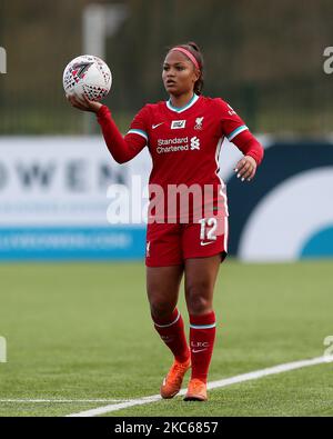 Taylor HINDS von Liverpool während des FA Women's Championship Matches zwischen dem Durham Women FC und Liverpool im Maiden Castle, Durham City, am Sonntag, 20.. Dezember 2020. (Foto von Mark Fletcher/MI News/NurPhoto) Stockfoto