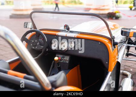 Stilisierte Darstellung von Retro-Car-Details Stockfoto