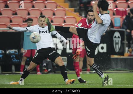 Jesus Joaquin Fernandez Saenz de la Torre, Suso, von Sevilla FC während des spanischen La Liga-Spiels zwischen Valencia cf und Sevilla FC im Mestalla Stadium am 22. Dezember 2020. (Foto von Jose Miguel Fernandez/NurPhoto) Stockfoto