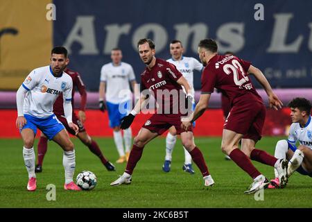 Damjan Djokovic von CFR 1907 Cluj während CFR 1907 Cluj / Universitatea Craiova, Rumänische Liga 1, Dr. Constantin Radulescu Stadium, Cluj-Napoca, Rumänien, 22. Dezember 2020 (Foto: Flaviu Buboi/NurPhoto) Stockfoto