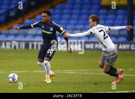 Ashley Nathaniel-George von Southend United während der Sky Bet League Two zwischen Southend United und Colchester United am 26.. Dezember 2020 im Roots Hall Stadium in Southend, Großbritannien (Foto by Action Foto Sport/NurPhoto) Stockfoto