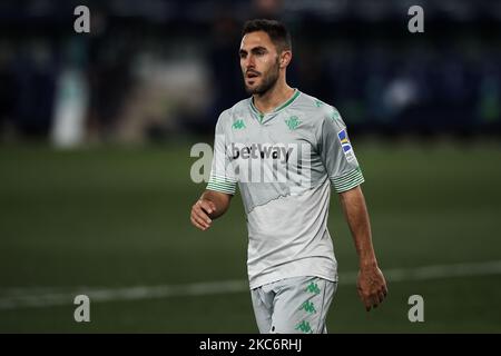 Victor Ruiz von Betis während des La Liga Santader-Spiels zwischen Levante UD und Real Betis im Stadion Ciutat de Valencia am 29. Dezember 2020 in Valencia, Spanien. (Foto von Jose Breton/Pics Action/NurPhoto) Stockfoto