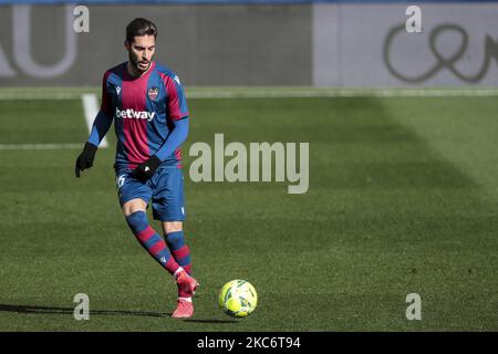 Ruben Rochina von Levante UD während des spanischen La Liga-Spiels zwischen Villarreal cf und Levante UD im La Ceramica Stadium am Jaunary 2, 2021. (Foto von Jose Miguel Fernandez/NurPhoto) Stockfoto