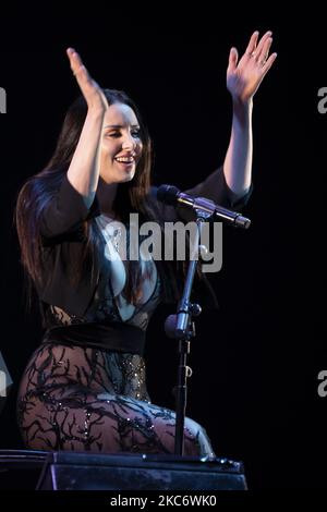 Die spanische Sängerin Mala Rodriguez spielt am 03. Januar 2020 auf der Bühne des Madrider Brillante Festivals im Teatro La Latina in Madrid, Spanien. (Foto von Oscar Gonzalez/NurPhoto) Stockfoto