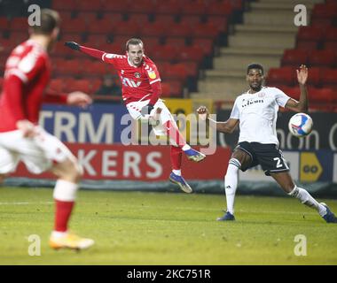 Charlton Athletic's Liam Miller (ausgeliehen aus Liverpool) während der Sky Bet League One zwischen Charlton Athletic und Accrington Stanley im Valley, Woolwich am 08.. Januar 2021 (Foto von Action Foto Sport/NurPhoto) Stockfoto