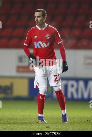 Charlton Athletic's Liam Miller (Leihgabe aus Liverpool) während der Sky Bet League One zwischen Charlton Athletic und Accrington Stanley im Valley, Woolwich am 08.. Januar 2021 (Foto by Action Foto Sport/NurPhoto) Stockfoto