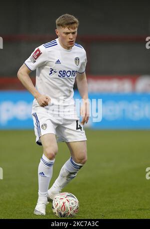 Jack Jenkins aus Leeds United debütiert während der dritten Runde des FA Cup zwischen Crawley Town und Leeds United am 10.. Januar 2021 im People's Pension Stadium in Crawley, Großbritannien (Foto by Action Foto Sport/NurPhoto) Stockfoto