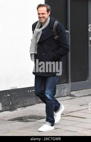 Jamie Theakston hat den Ausstieg aus den Global Studios, Heart FM, London, Großbritannien, gesehen, 15. Januar 2021 (Foto: Robin Pope/NurPhoto) Stockfoto