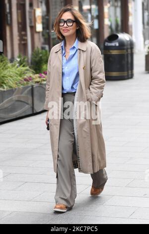 Myleene Klass bei der Ankunft in den Global Studios, Smooth FM, London, Großbritannien, 18. Januar 2021 (Foto: Robin Pope/NurPhoto) Stockfoto