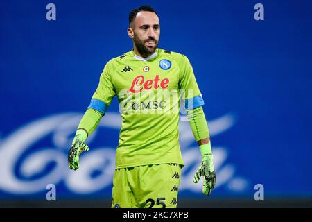 David Ospina von SSC Napoli beim italienischen Supercup-Finale PS5 zwischen FC Juventus und SSC Napoli am 20. Januar 2021 im Mapei Stadium - Citta' del Tricolore in Reggio nell'Emilia, Italien. (Foto von Giuseppe Maffia/NurPhoto) Stockfoto